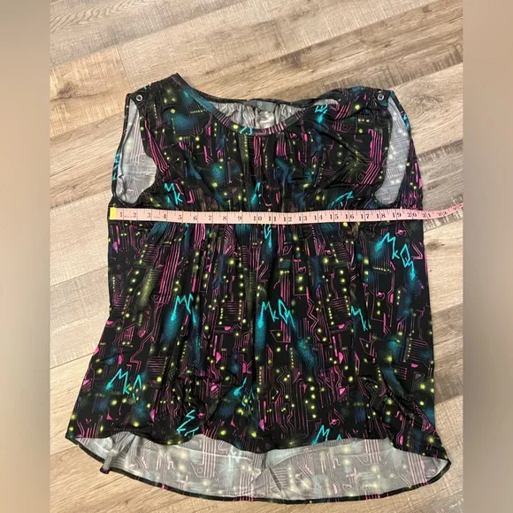 Alexander McQueen Black Multicolor Blouse size XL - Picture 5 of 11